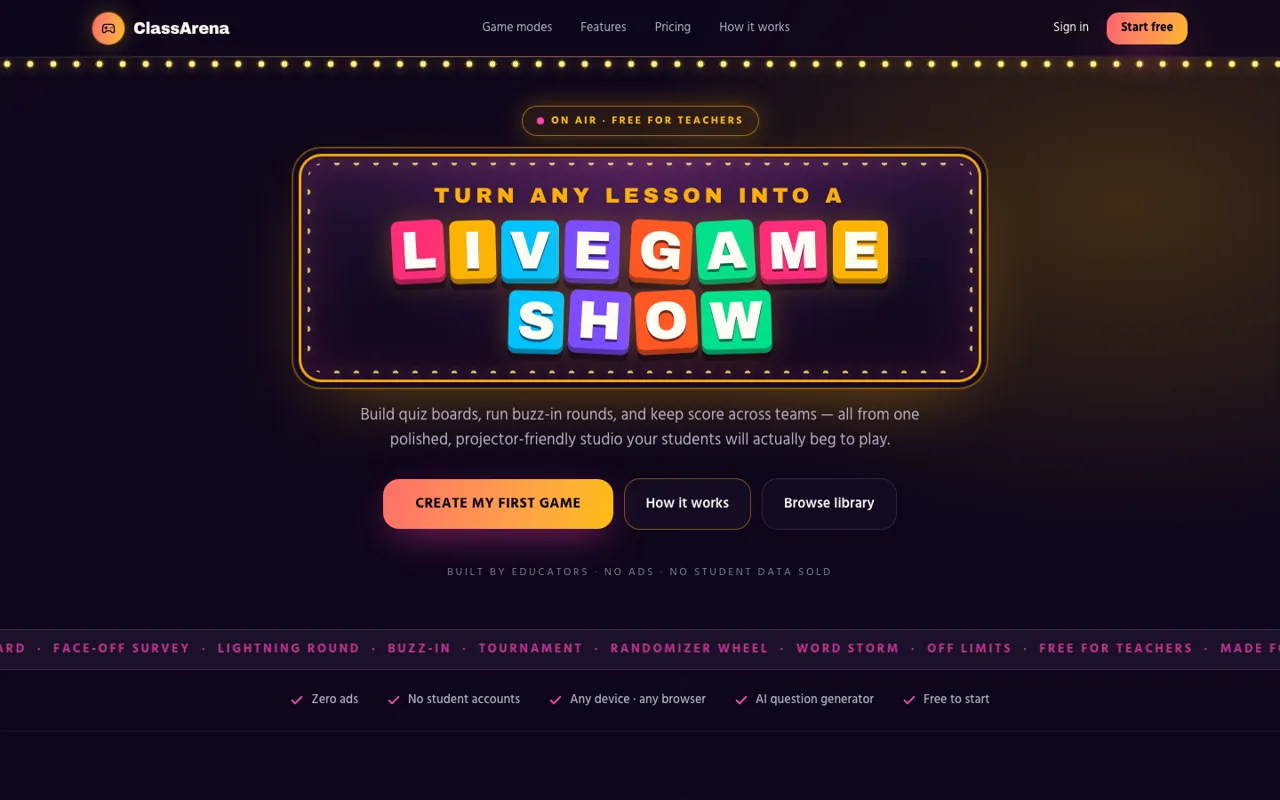 ClassArena — preview