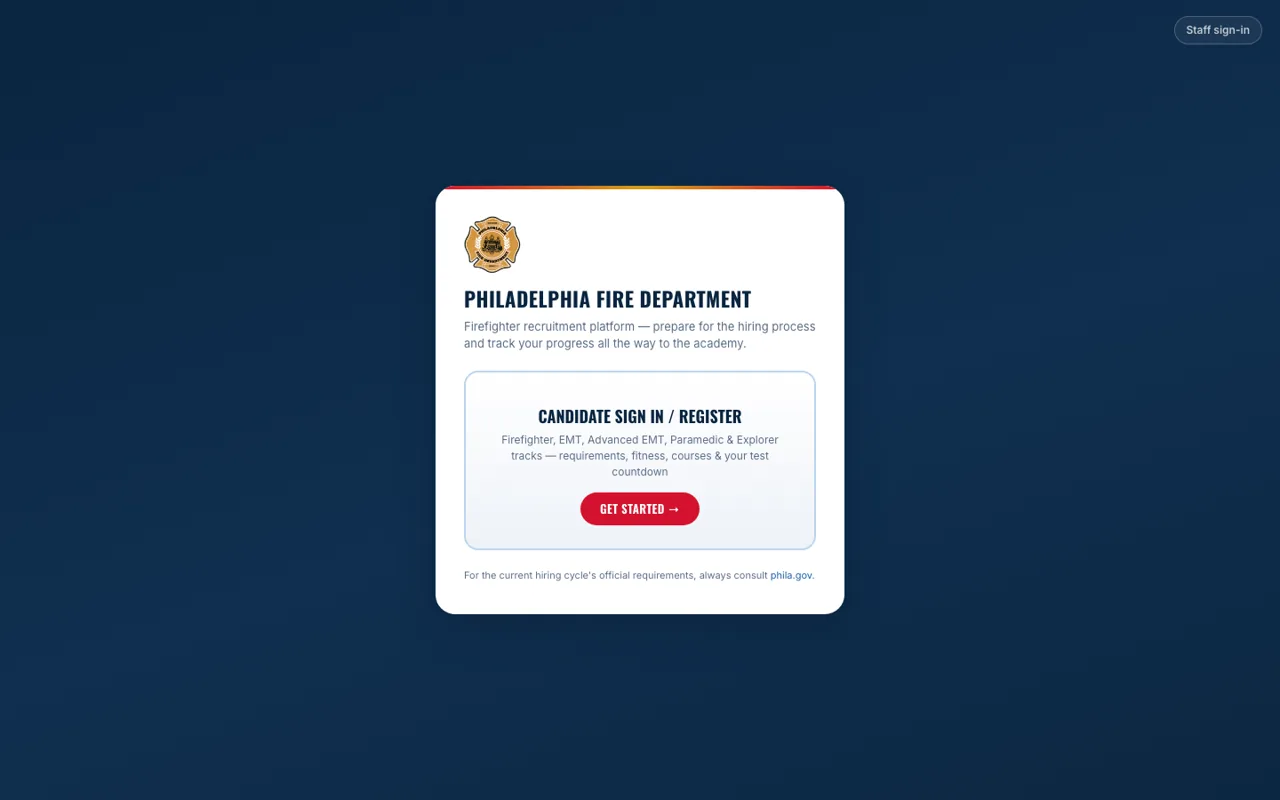 PFD Recruitment Platform — preview